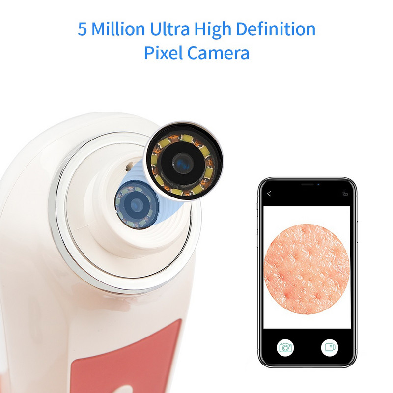 Aparat vizual pentru îndepărtarea punctelor negre de acnee Curățător de pori cu aspirație cu vid Curățare adâncă a nasului cu puncte negre Instrument extractor de vid