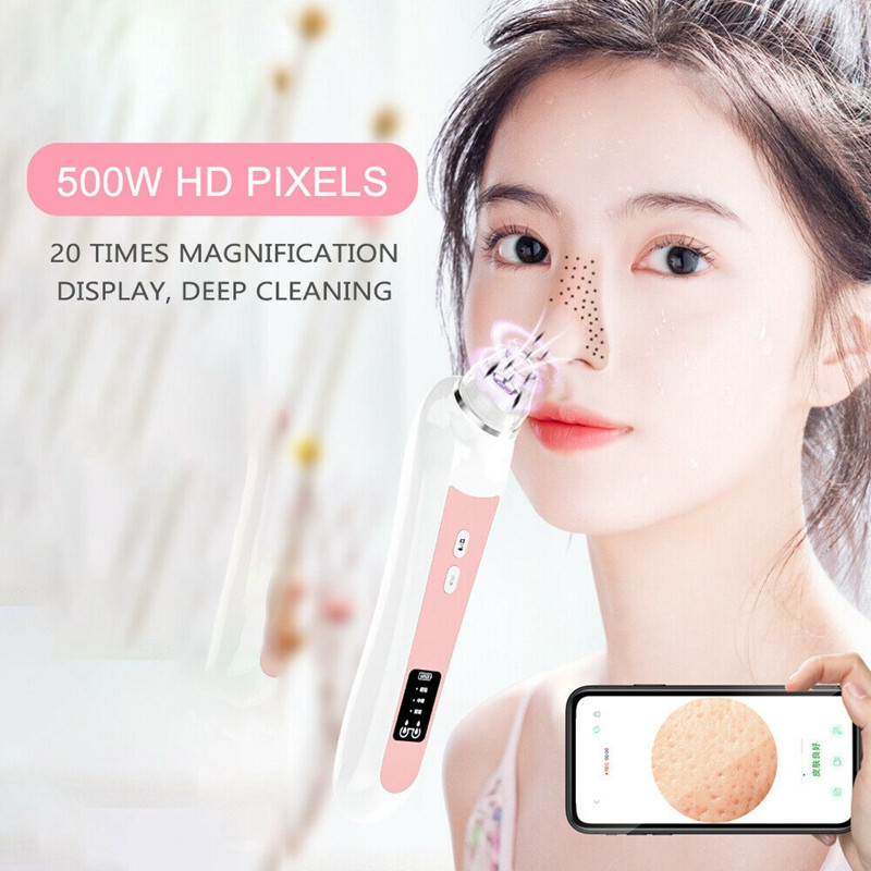 Aparat vizual pentru îndepărtarea punctelor negre de acnee Curățător de pori cu aspirație cu vid Curățare adâncă a nasului cu puncte negre Instrument extractor de vid