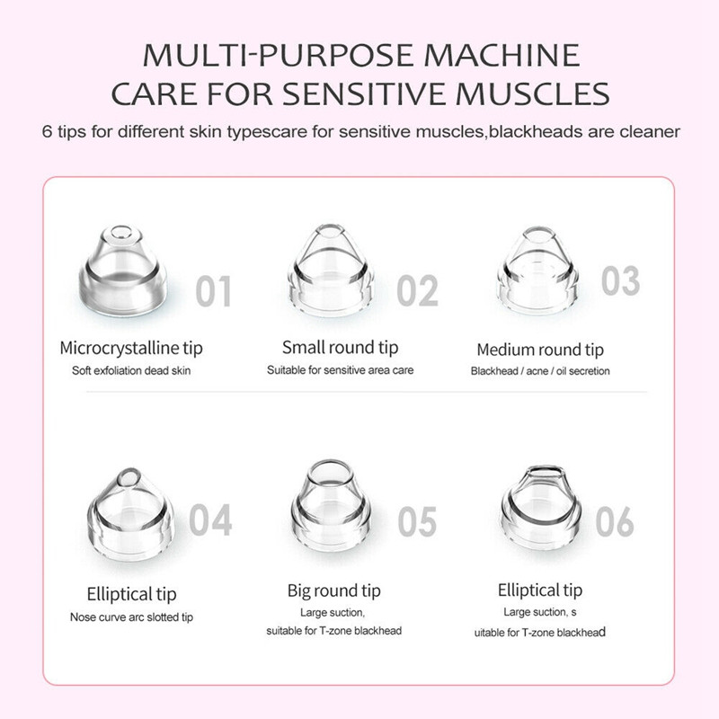 Aparat vizual pentru îndepărtarea punctelor negre de acnee Curățător de pori cu aspirație cu vid Curățare adâncă a nasului cu puncte negre Instrument extractor de vid