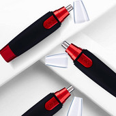 Trimmer electric portabil din oțel inoxidabil pentru tuns pentru nas pentru îndepărtarea aparatului de ras pentru urechi, aparat de tăiat sprâncene pentru bărbați, instrument de lână nazală