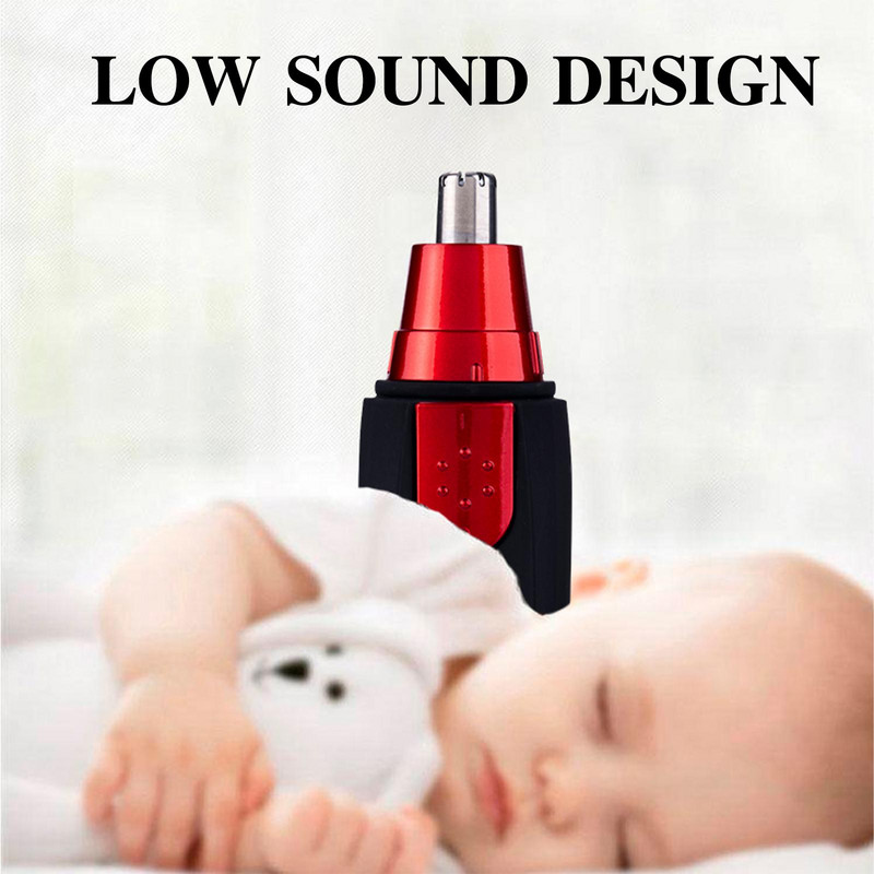 Trimmer electric portabil din oțel inoxidabil pentru tuns pentru nas pentru îndepărtarea aparatului de ras pentru urechi, aparat de tăiat sprâncene pentru bărbați, instrument de lână nazală