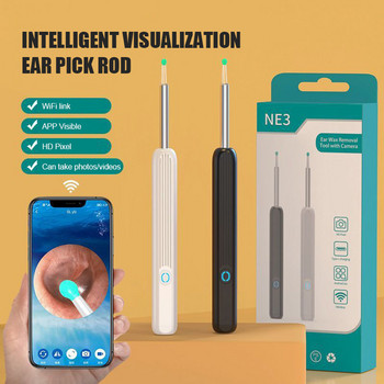 Нов безжичен Smart Visual Ear Cleaner Високопрецизен инструмент за премахване на ушна кал с LED светлина на камерата Безжичен комплект за почистване на отоскоп