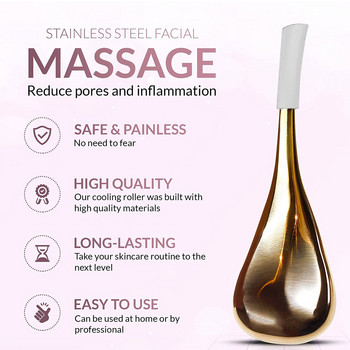 2 ΤΕΜ Ice Globes Face Cryo Sticks Face Roller Cold & Heat Relief Beauty Facial Massage Εργαλεία Δώρο γενεθλίων Spa Beauty Health