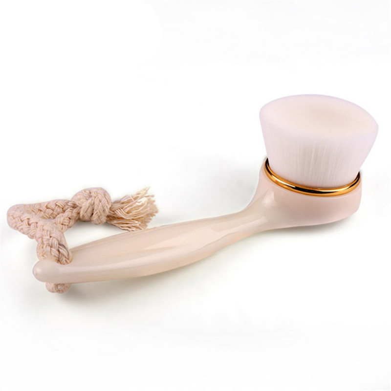 Perie moale de îngrijire a feței Mild Fiber Wash Pore Mâner lung Beauty Deep Cleansing Face Clean