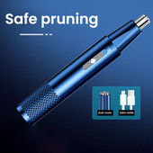 Trimmer electric pentru bărbierit pentru nas, urechi, cap cu lamă dublă, pentru bărbați