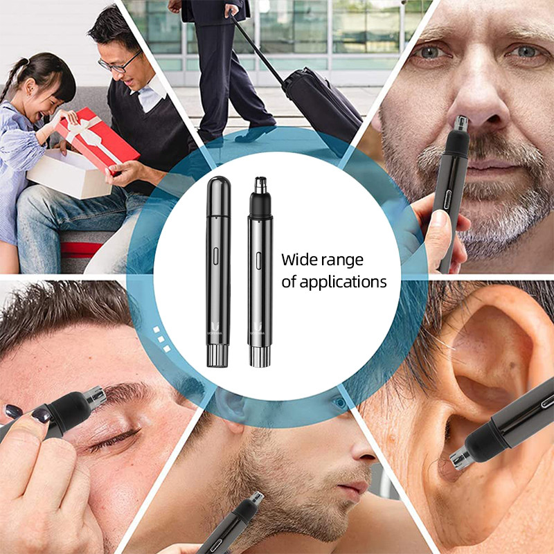 Aparat de tuns electric pentru nas pentru barbati Aparat de ras electric Aparat de ras automat pentru barba sprancene aparat de tuns micro nas urechi aparat de ras reincarcabil