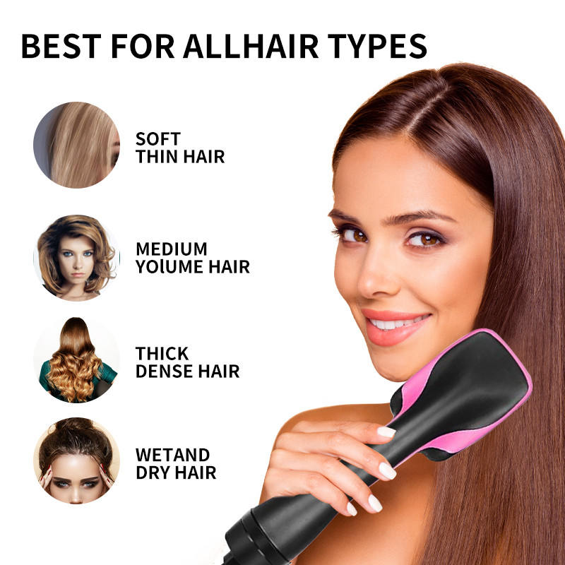 Hajszárítókefe Egylépcsős hajfúvó kefe Elektromos forrólevegős kefe Utazási hajszárító fésű Professzionális hajszárító Hajkefe