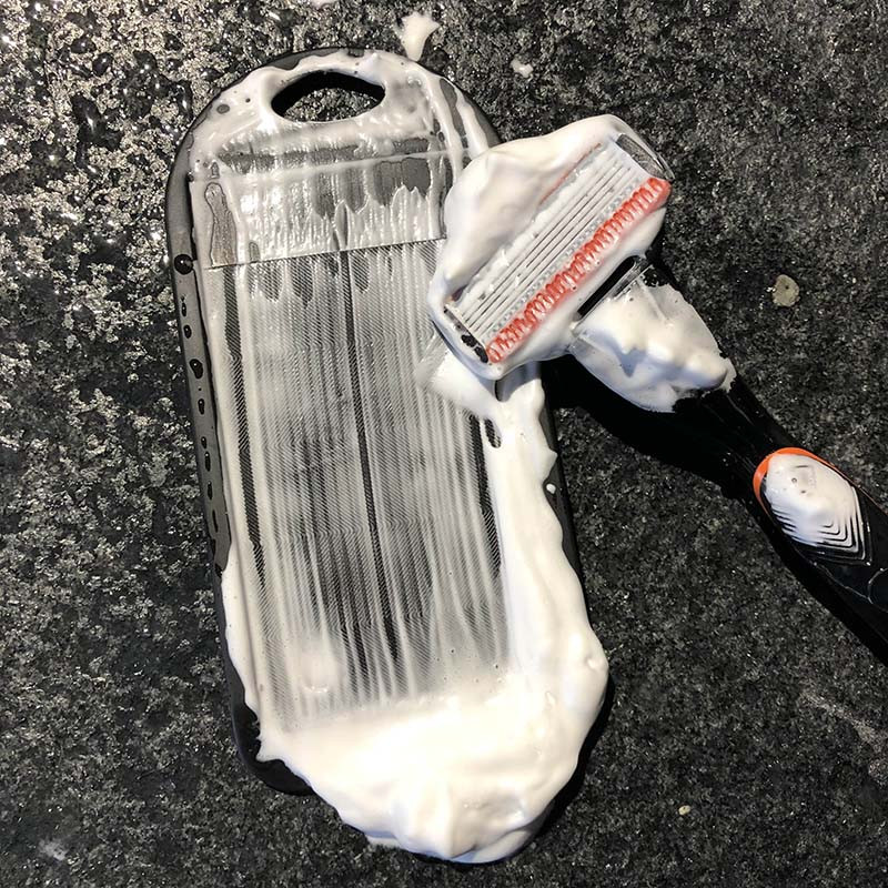 Borotvatisztító Borotvapenge-élező Meghosszabbítja a borotvapengék élettartamát Szilikon borotvaeszköz-tisztító Férfi borotválkozási kiegészítők