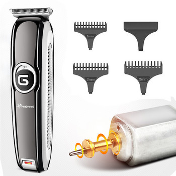 Оригинален тример за коса Geemy, професионален за мъже, машина за подстригване на брада и коса, акумулаторна машина за подстригване на коса за лице, електрическа прическа