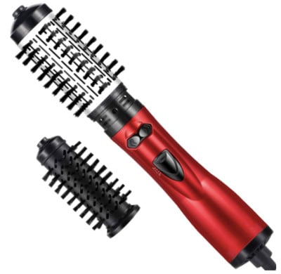 2 az 1-ben Hajszárító és Volumerítő Hajformázó és Frizz Hot Air Brush hajformázó és szárító 360 fokban forgatható vezetékkel, automatikus kikapcsolás