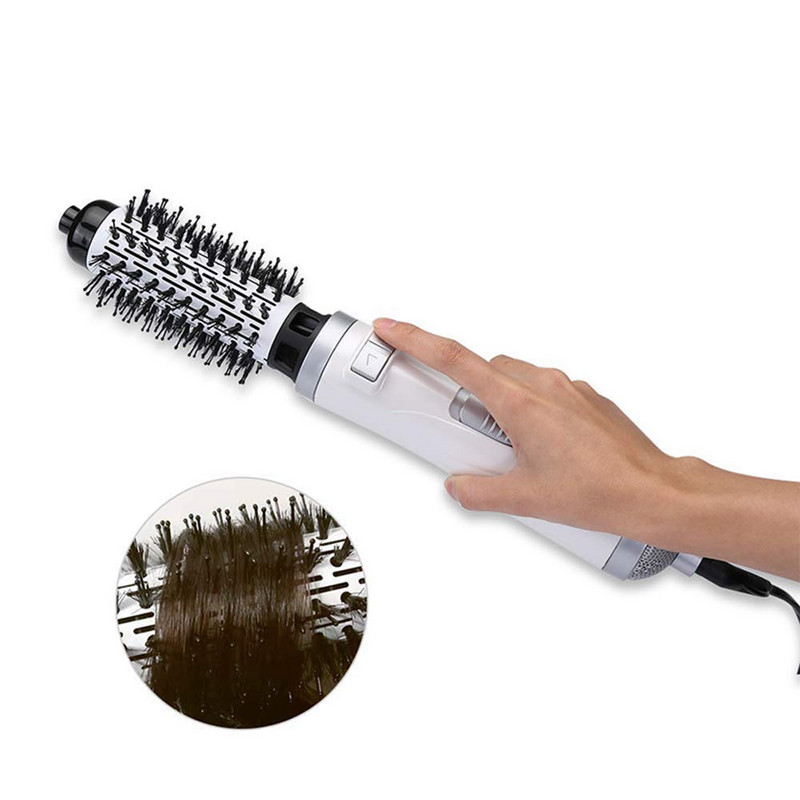 2 az 1-ben Hajszárító és Volumerítő Hajformázó és Frizz Hot Air Brush hajformázó és szárító 360 fokban forgatható vezetékkel, automatikus kikapcsolás