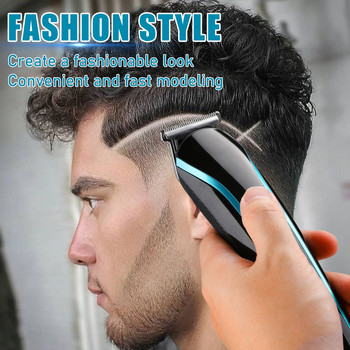 YBLNTEK Тример за коса 3 в 1 за мъже Безжичен електрически тример за брада Машинка за подстригване Тример за нос и уши Бръснарска машина USB акумулаторна