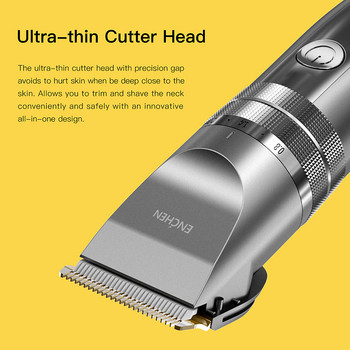 ENCHEN USB акумулаторна електрическа машинка за подстригване на брада за мъже Бръснарница Професионална машина за подстригване