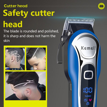 Машинка за подстригване Kemei Професионална машинка за подстригване мъжки електрически нож за брада Машинка за подстригване безжична жична