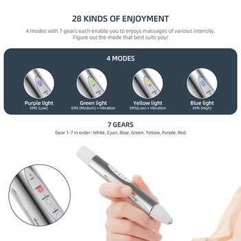 7Colors EMS Eye Care Massager Στυλό Eye Face Skin Tightening Anti-Aging Machine Beauty Machine Brighten Eye Deep Import Essence