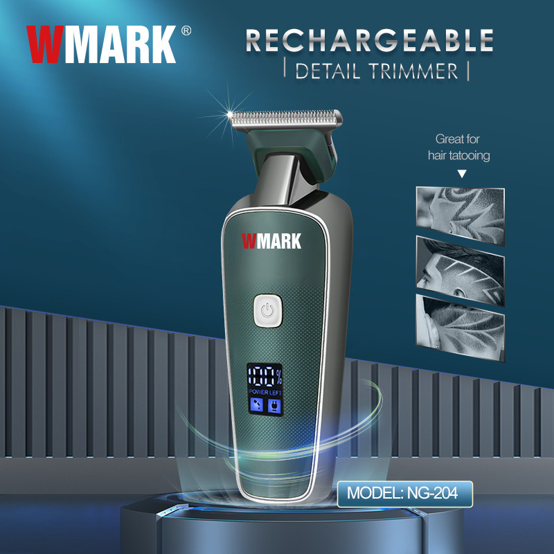 Új!!WMARK NG-204 Barber Hair Detailer Trimmer Szakállvágó Elektromos Hajvágó Gép Hajvágás Borotvaél