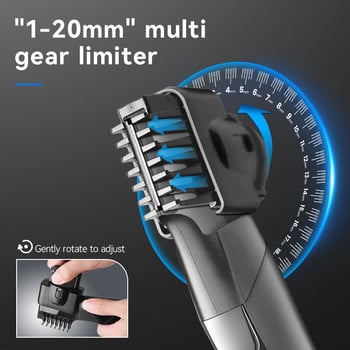 Kemei Groin Body Groomer Cordless Electric Pubic Hair Trimmer Εργαλείο κοπής μαλλιών Ξύρισμα πολλαπλών κατευθύνσεων σε ευαίσθητες περιοχές