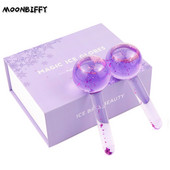 2 buc. Frumusețe Hochei pe gheață Energie Frumusețe Minge de cristal Răcirea feței Globuri de gheață Val de apă Masaj facial și ochi Îngrijirea pielii belleza