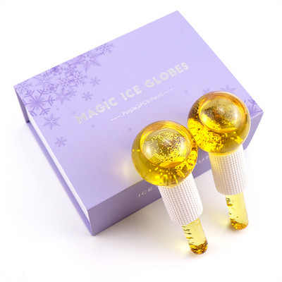 2 buc. Frumusețe Hochei pe gheață Energie Frumusețe Minge de cristal Răcirea feței Globuri de gheață Val de apă Masaj facial și ochi Îngrijirea pielii belleza