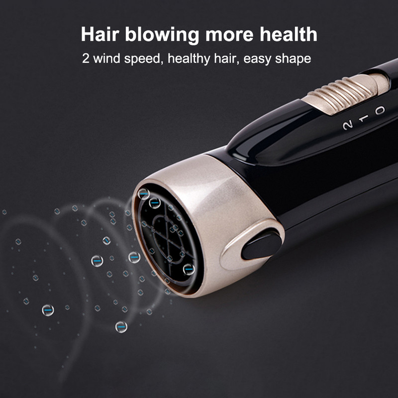 Hair Styler 4 σε 1 Titanium Blow Hair Dryer Volumizer Βούρτσα ζεστού αέρα για όλους τους τύπους μαλλιών