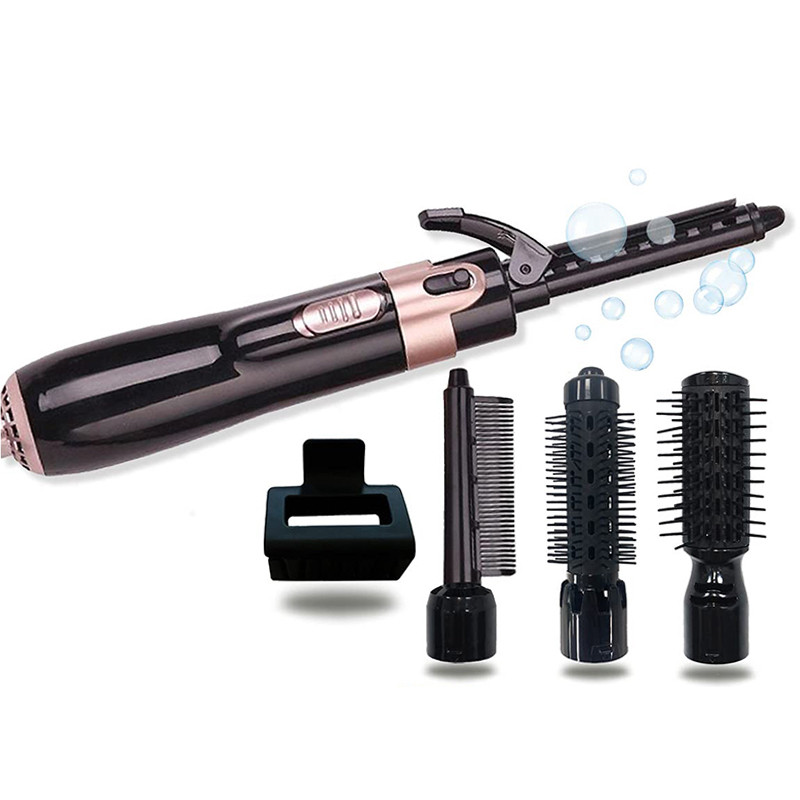 Hair Styler 4 σε 1 Titanium Blow Hair Dryer Volumizer Βούρτσα ζεστού αέρα για όλους τους τύπους μαλλιών