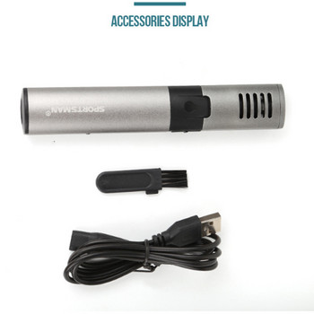 SPORTSMAN SM-423 USB акумулаторна машина за подстригване на косми в носа Метална тръба Устройство за бръснене на косми в носа Устройство за измиване с вода Уред за почистване на ноздрите