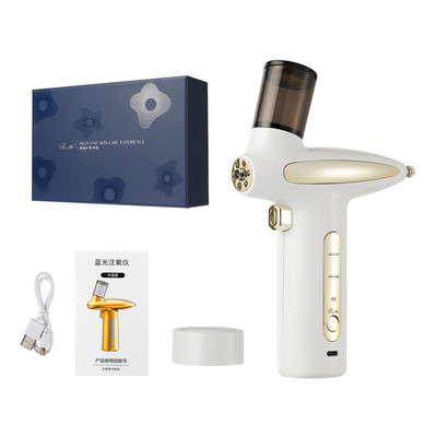 Foreverlily 0,3 mm-es Airbrush kompresszorkészlet LED foton oxigén befecskendezéses bőrfiatalító Brighten 180 kPa nanoköd szórópisztoly