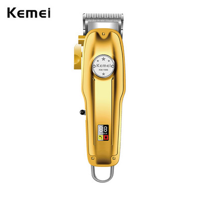 Kemei 1986 Hair Clipper Professional Barber Trimmer Lcd Display Electric Hair cutting Machine Ξυραφάκι USB Cordless Cutter για άνδρες