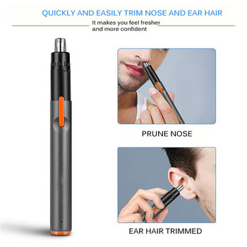 2-в-1 USB зареждане Тример за косми в носа Преносим акумулаторен инструмент за подстригване на косми в ушите Самобръсначка Консумативи за красота