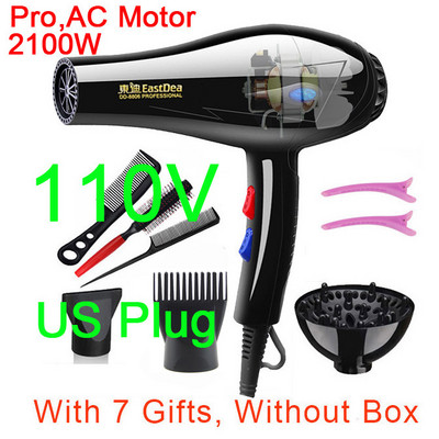 1800W 3800W 110V US arba 220V EU Plug Hot Cold Wind Profesionalus plaukų džiovintuvas plaukų džiovintuvas plaukų džiovintuvas plaukų salonui, skirtas naudoti buityje