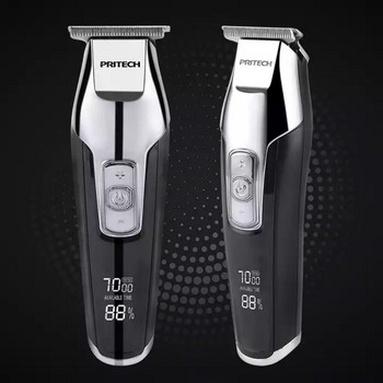 Youpin Pritech Професионална машина за коса с LCD дисплей Тример за брада за мъже PR-2212A Акумулаторна мъжка самобръсначка Електрическа машинка за подстригване