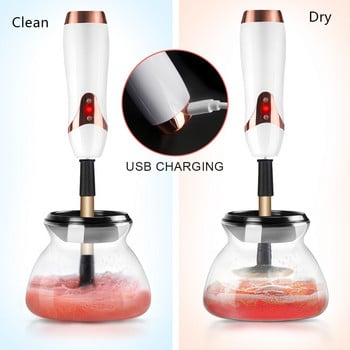 USB Electric Brush Cleaner and Dryer Automatic Make Up Brush Cleaner & Convenient Washing Washing Brushes Make Up Cleanser Tools