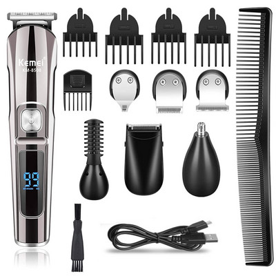 Kemei 8508 Professional Hair Trimmer Αδιάβροχο 6 σε 1 Hair Clipper Ηλεκτρικό μηχάνημα κοπής Beard trimmer Body Ανδρικό κούρεμα