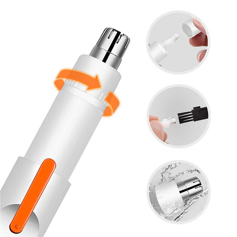 2 az 1-ben USB töltő orr hajvágó Uniszex hordozható gombos fülszőrnyíró eszköz Borotva Szépségkellékek