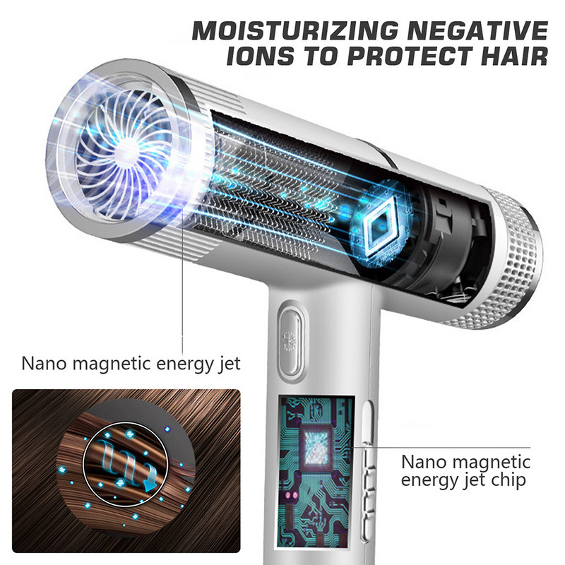 Jak vjetar Fen za kosu Difuzor za sušila za kosu Kućanski aparati Puhanje za kosu velike snage Plavo svjetlo Anion Antistatički alati za kosu
