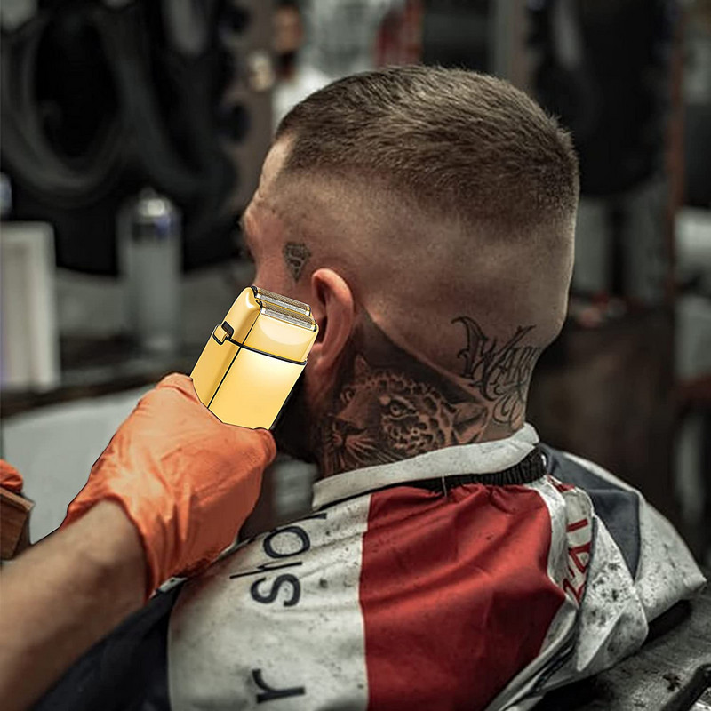 Kemei 1973 1976 TX1 Изцяло метален тример за коса Професионален бръснар Комбинирана електрическа машинка за подстригване за мъже Pro Cord Безжична машина за подстригване