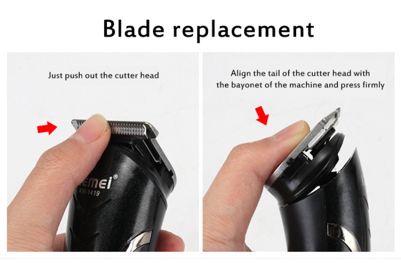 KEMEI All 3in1 įkraunama plaukų kirpimo mašinėlė vyrams, vandeniui atspari belaidė elektrinė skustuvas Barzdos nosies ausų skustuvas plaukų kirpimo mašinėlė