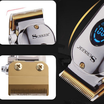 безжична мощна машинка за подстригване професионална фризьорска машина за подстригване на коса електрическа мъжка машина за подстригване на брада акумулаторна