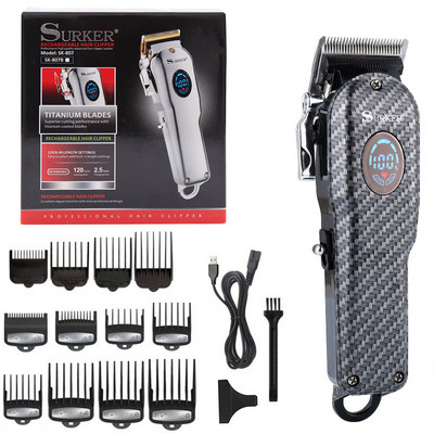 belaidė galinga plaukų kirpimo mašinėlė profesionali kirpykla plaukų kirpimo mašinėlė elektrinė vyrų barzdos plaukų kirpimo mašina įkraunama