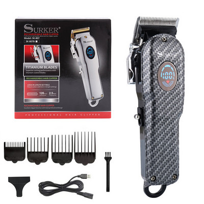 belaidė galinga plaukų kirpimo mašinėlė profesionali kirpykla plaukų kirpimo mašinėlė elektrinė vyrų barzdos plaukų kirpimo mašina įkraunama