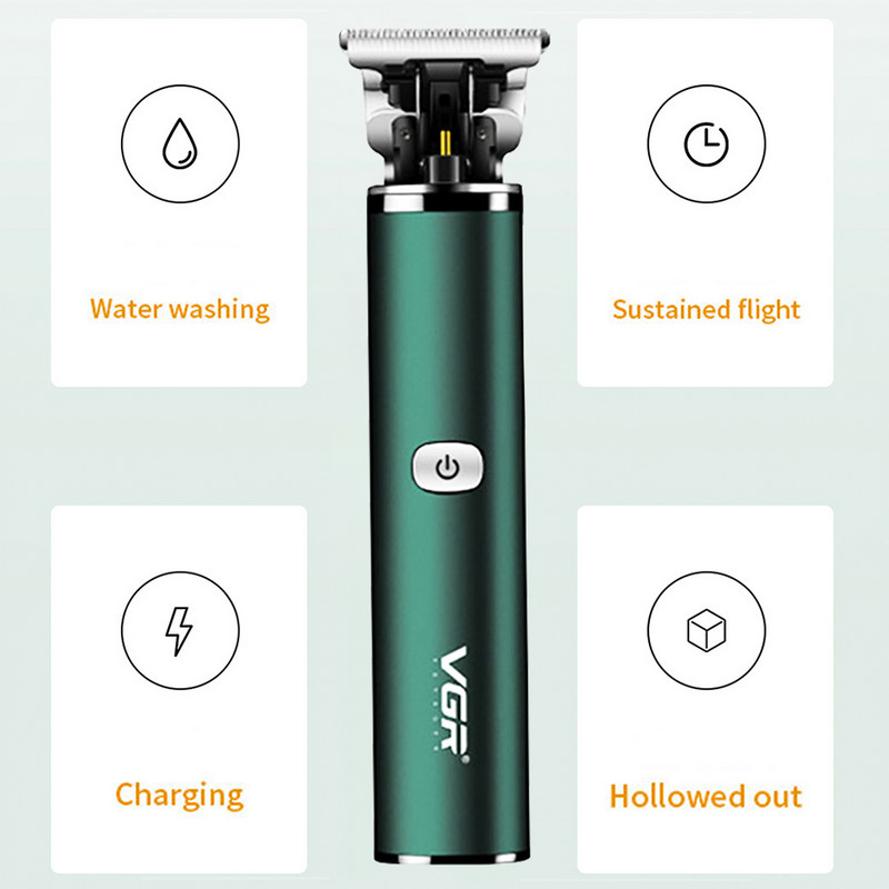 Επαναφορτιζόμενη κουρευτική μηχανή για άνδρες Ξυριστική μηχανή για γένια Μηχάνημα κοπής Beard Barber Hair Cutter Επαγγελματική κουρευτική μηχανή