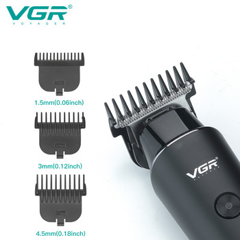 VGR Машинка за подстригване Професионална машинка за подстригване Машинка за подстригване Машина за подстригване Безжична електрическа машина с нулево подстригване с T-острие V-933