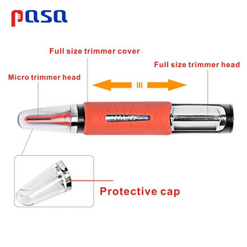 Ξυριστική μηχανή αφαίρεσης κουρευτικής μύτης μικρού ακριβείας φρυδιών Ξυριστική μηχανή Unisex Personal Electric Face Care Trimer μαλλιών με φως LED