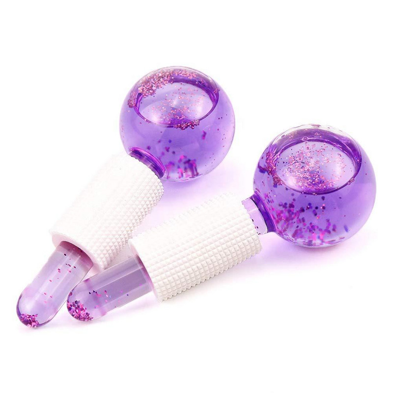 Nagy szépségű jégkorong Energy Beauty Crystal Ball arcápoló hűsítő jéggömbök Water Wave arc- és szemmasszázs bőrápoló 2db/doboz