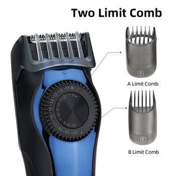 VGR професионален цифров LCD дисплей, регулируема машинка за подстригване на брада за мъже, акумулаторна машинка за подстригване на коса, електрическа машина за подстригване на коса