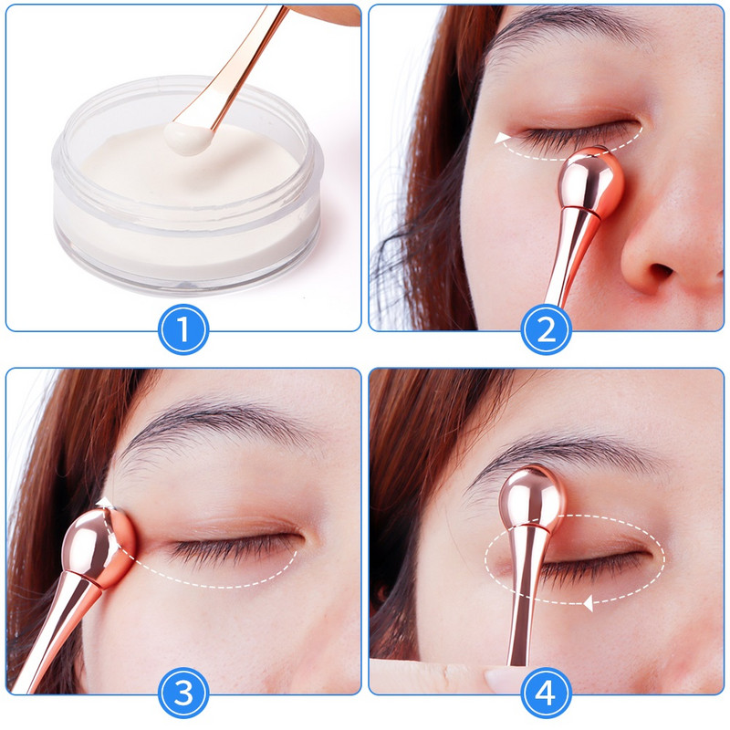 Szemkörnyéki krém applikátor Face Liftin Anti Wrinkle Anti Eye Pouch Dark Circle Device Magic Stick T-Shape Mini Eye Cream Masszázs Stick