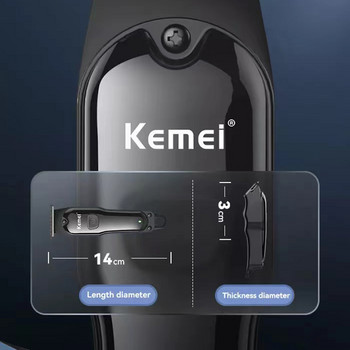 Kemei 2022 Електрически тримери за коса T-образно острие Безжична машинка за подстригване Finish Edge Машина за подстригване Акумулаторна бръснарка Мощна