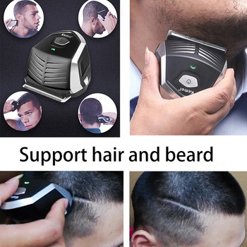 Kemei Машинка за подстригване Професионална електрическа безжична машина за подстригване на брада 0,1 mm Плешива машина за подстригване на коса за мъже, деца 6032