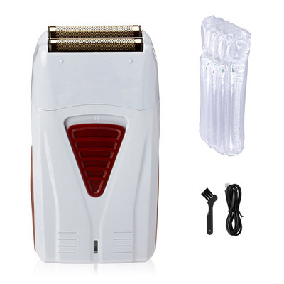 Elektrinis skustuvas Vyriškas barzdos skustuvas elektrinis žoliapjovė, įkraunamas šlapias ir sausas, dvigubo naudojimo plaunamas plaukiojantis Wahl dvigubo ašmenų skustuvas