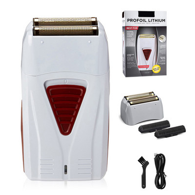 Elektrinis skustuvas Vyriškas barzdos skustuvas elektrinis žoliapjovė, įkraunamas šlapias ir sausas, dvigubo naudojimo plaunamas plaukiojantis Wahl dvigubo ašmenų skustuvas